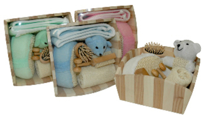 Set Baño madera Osito