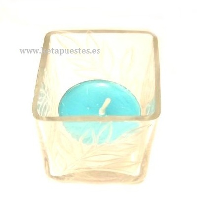 Porta Velas Cristal Decorado
