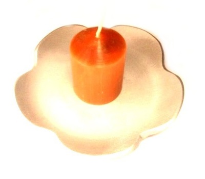 Porta Velas metal Flor