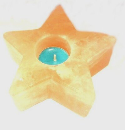 Porta Velas Sal del Himalaya Estrella