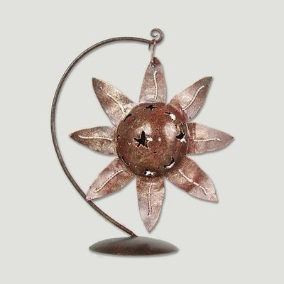 Porta Velas metal Sol