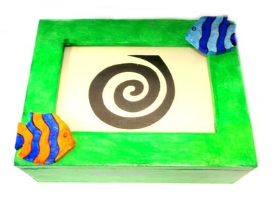 Caja con Portafotos mediana