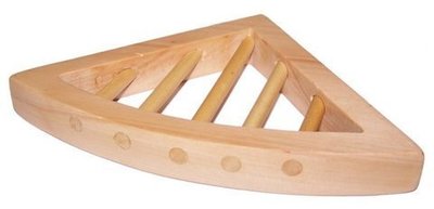 Jabonera madera triangular