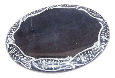 Jabonera piedra negra peces
