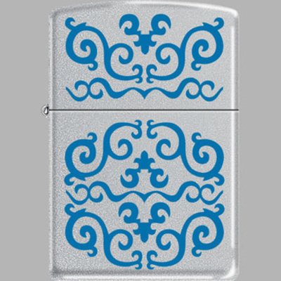 Zippo Floral azul