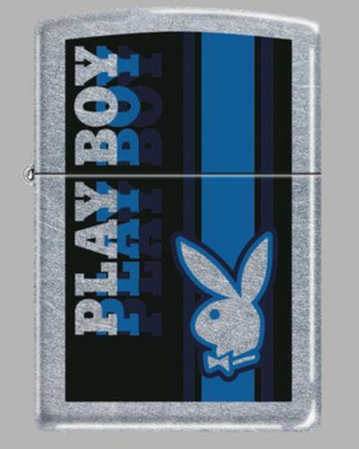Zippo Playboy Rabbit franjas azules