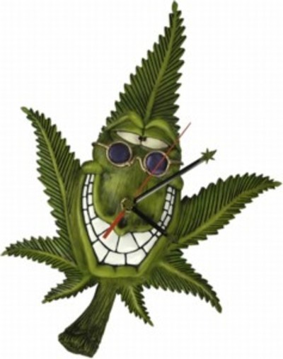 Reloj de pared Cannabuds