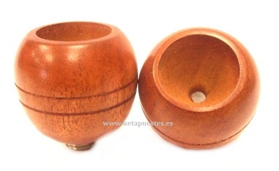 Cazoleta madera clara grande