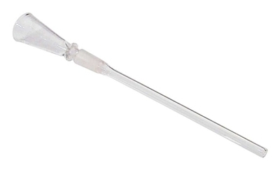 Cazoleta estrecha con tubo cristal 23cm