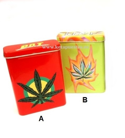 Pitillera metal Rasta