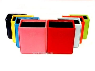 Pitillera cartucho piel colores