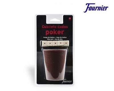 Cubilete Fournier con Dados Poker