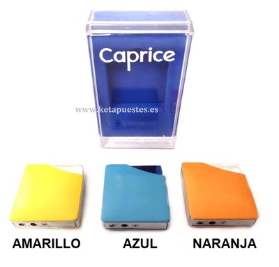 Encendedor Silver Match Caprice cuadrado color