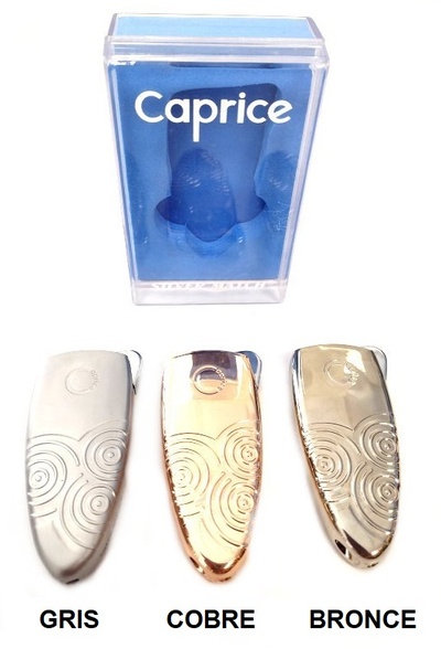 Encendedor Silver Match Caprice metalizado