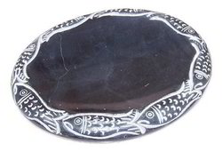 Jabonera piedra negra peces