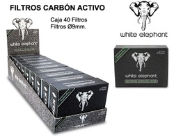 Filtros  White Elephant carbón activado 9mm