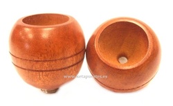 Cazoleta madera clara grande